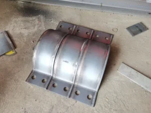 Automatic U shaped Saddle Clamp Hoop Making Machine CNC Servo Motor Flat Iron Forming Bending Machine Hole Punching Machine