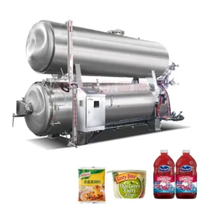 Automatic Water Immersion Retort Control System for Canned Tomato Sauce Sterilization 304 Stainless Steel Condiment