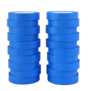 Automotive Masking Tape Rubber Adhesive 150mic Butyl Heat UV Resistant 14 Days No Residue Crepe Paper Roll for Auto Painting