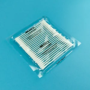 BB001 Cotton Swab Paper Stem Lens Cleaning Industrial Cotton Swab Lint Free Cleanroom Fibre Optic Swab Sticks