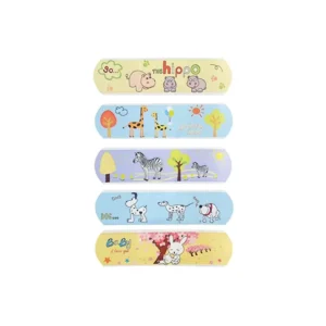 BLUENJOY Non Latex Waterproof Pe Wound Plaster Custom Printed Cute Kids Adhesive Wound Plaster Band Aid