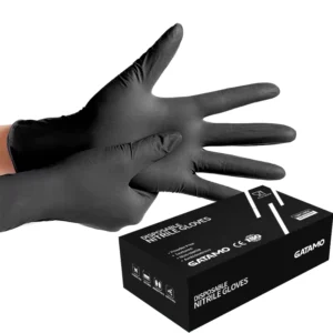 BS029 En455 4mil Box Safety Heavy Duty Black Nitrile free Examination Disposable Nitrile Gloves Powder Free Blend Nitrile Gloves