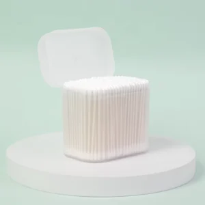 Baby Disposable Absorbent Cotton Buds Spiral Pointed Wood Bamboo Paper Plastic for Cleaning Ear Nose Electronics Makeup Remover