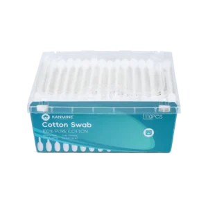 Baby Safety Cotton Swab 110pcs Paper Stick Cotton Bud with Bath Set Box
