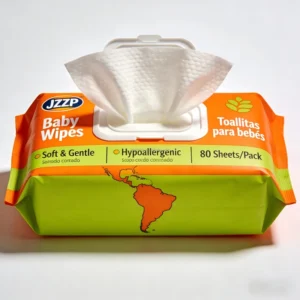 Baby Wet Wipes 80 Units OEM ODM Hypoallergenic Cotton Skin Care Alcohol Free