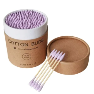 Bamboo Cotton Swabs Double Tips Eco friendly Ear Nose Eye Multifunctional Cleaning Stick Makeup Removal