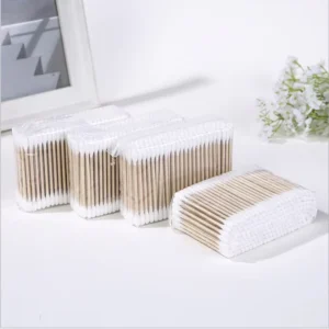Bamboo Stick Cotton Buds in Plastic Bag Packing