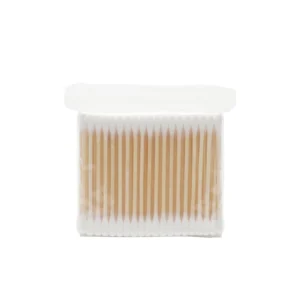 Bamboo Stick Cotton Swab Custom Packages Double Round Cotton Buds Disposable Cotton Tips