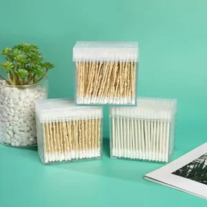 Bamboo Stick Cotton Swabs Cotton Buds Packed in Special Box