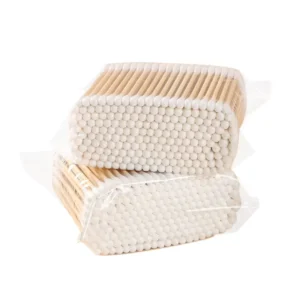 Bamboo Stick Cotton Swabs/cotton Buds in Plastic Bag