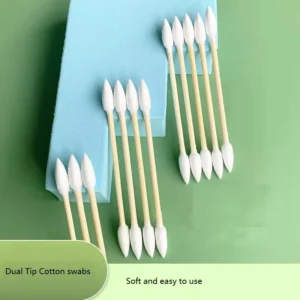 Bamboo Stick Cotton Swabs in Special Crystal Box