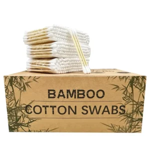 Bamboo Wooden Cotton Swabs 1200 Count Pack Made in China