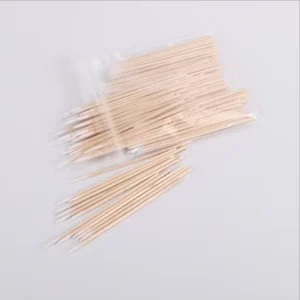 Bamboo Wooden Stem Cotton Buds Cotton Swabs for Tattoo