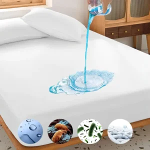 Bamboo or Coral Fleece Fabric Waterproof Anti Bacteria Mattress Protector