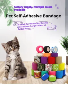 Bandage WrapPreWrap Cohesive Bandages Bulk Self Adhesive Dog Paw Protector for Horse Cat Bird Pet Animal