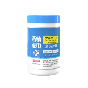 Barrel Package Antibacterial 75% Alcohol Hand Cleansing Wet Wipes Hand Anti-microbial Alcohol Hand Wipes