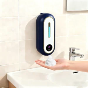 Bathroom Automatic Foaming Hand Wash Soap Dispenser USB Charging Wall Mounted Smart Touch Free Sensor Foam Sanitizer Dispenser