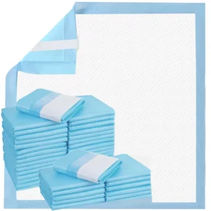 Bed Pads with Adhesive Strips Disposable Underpads Extra Large Thicker Incontinence Pads for Unisex Adult Senior Kids and Pet