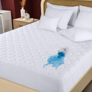 Bedding Waterproof Mattress Protector Mattress Pad Quilted Fitted Cover Stretches Deep Support Customization