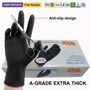 Beekeeping Work Powder Free Style Protective Overalls Household Gloves Kitchen Food Disposable Nitrile Gloves Black