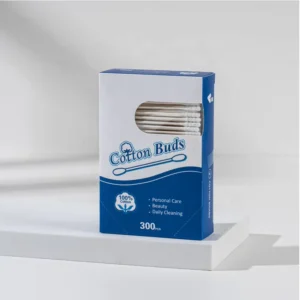 Big Head Paper Stem Safe Cotton Swabs Cotton Buds for Baby in Paper Box