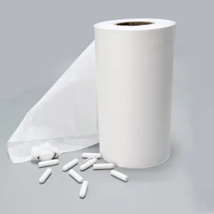 Biodegradable 35gsm 100% Organic Cotton Lightweight Plain Spunlace Non Woven Roll for Feminine Tampon Surface Layer