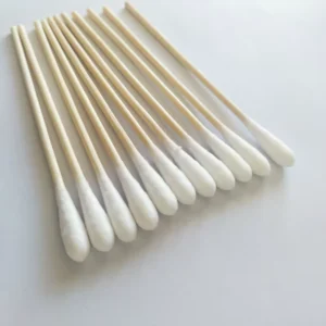 Biodegradable Cotton Swabs 500 Count Bamboo and Wood Stick for Ear Cleaning Makeup and Baby Use