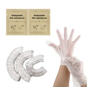 Biodegradable Disposable Gloves Shower Cap Multi-purpose Hotel Travel Home Commercial Waterproof Environmental protection