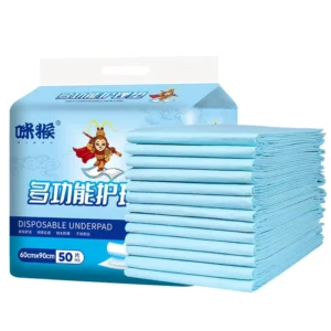 Biodegradable Disposable Waterproof Bed Underpad Disposable Pad Soft Incontinence Pad for Elderly