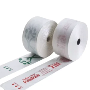 Biodegradable HDPE LDPE Transparent Fruit Vegetable Food Packaging PE Produce Plastic Supermarket Roll Bags