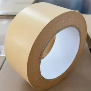 Biodegradable Heat Resistant Waterproof Kraft Paper Adhesive Sticker Tape Custom DIY Gift Shipp Box Bag Carton Seal Single Sided