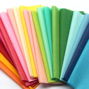 Biodegradable Kite Paper Colorful Crepe Tissue Paper for Shoes Clothes Gift Wrapping with Starch Coating