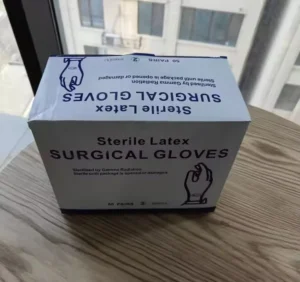 Biodegradable Sterile Grade Glove 100 Box Malaysia Latex Gloves Medical Powder Free Medical Surgical Gloves