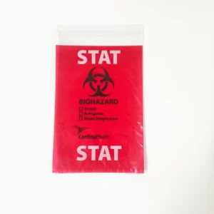 Biohazard Specimen Bags Sterile Refrigerate Ziplock Top Custom Label for Medical Laboratory Sample Storage