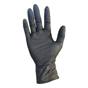 Black Anti slip Disposable Nitrile Gloves