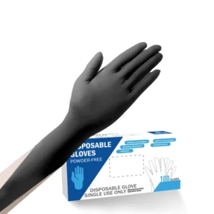 Black & Blue Powder Free Disposable Safety Gloves Custom Industrial Mechanic Heavy Duty Hand Arm Protection
