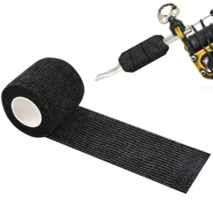 Black Elastic Flexible Self Adhesive Bandage Wrap Vet Wrap Tattoo Sports Tape Bulk for First Aid Supplies