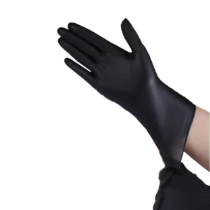 Black Heavy Duty Disposable Touch Screen Nitrile Gloves