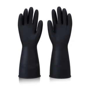 Black Latex Examination Gloves Industrial Safety Wear Resistant Chemical Custom Professional Latex Glove