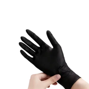 Black Nitrile Safety Gloves 9 Inch Pink Blue Colors for Barber Nail Shop Beauty Latex Free Disposable