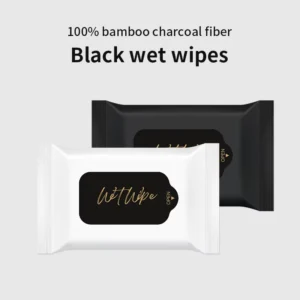 Black Non Woven Eco Friendly Extra Soft Antibacterial Degradable Cleaning Wipes