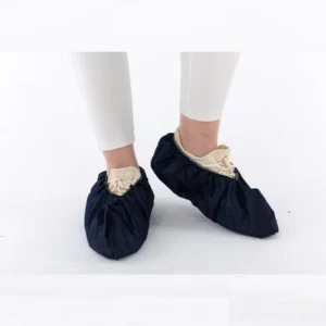 Black Non slip Disposable Polypropylene Shoe Covers CE Medical Materials & Accessories 40 Gsm Non Sterile Class I
