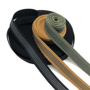 Black Non slip Elastic Bands Many Sizes Stock Elastic Bandage Webbing Durable Bags Garment Clothing Elastic Ribbon