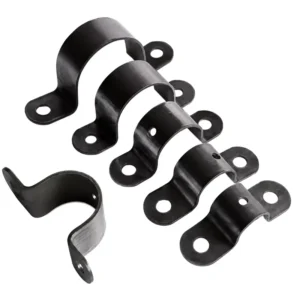Black Painting C-shaped Steel Fittings Riding Card Special Cross Connection Saddle Clamp Steel Clamp For Pipe