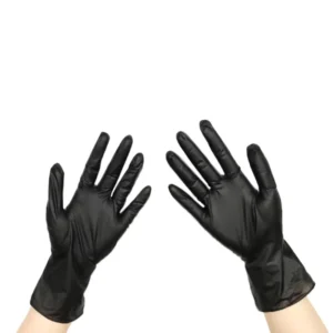 Black Vinyl Gloves Latex Free for Food Prepare