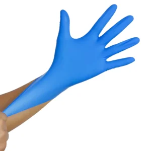 Blue Black Durable Disposable Latex Nitrile Vinyl Glove Powder Free Working Waterproof Anti Oil Household Kitchen PVC Glove Luva