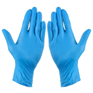 Blue Black Nitrile Safety Gloves Pure Silicone Exam Gloves for Water Proof for Machine Operation Garden Protective