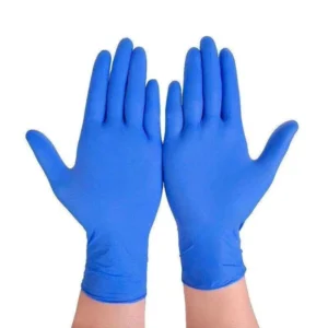 Blue Black Vinyl Nitrile Blend Glove Synthetic Gloves Transparency Powder Free