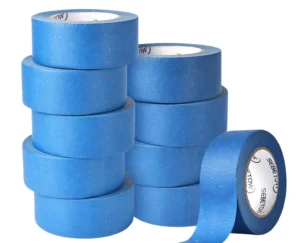 Blue Crepe Paper Masking Tape Single Sided Heat resistant Painter Tape for Painting Rubber Adhesive Pressure Sensitive