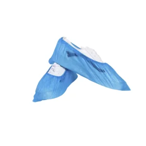 Blue Green Disposable CPE Plastic Free Size Shoe Cover Handmade or Machine Made Light Weight Non Toxic Medical CPE Shoe Cover